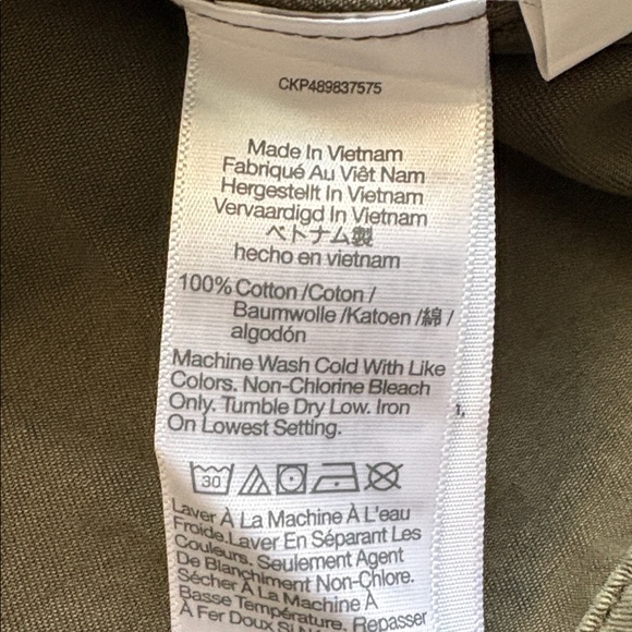 Madewell Chino Safari Cotton Cargo Utility Belted Jacket XS NWT - Picture 10 of 10